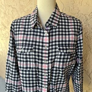 Brooks Brothers Red Fleece Checkered Button-Up Shirt